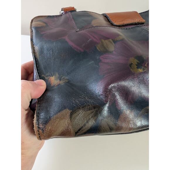 PATRICIA NASH RIENZO MULTI-COLOR LEATHER SATCHEL PURSE - Picture 7 of 13